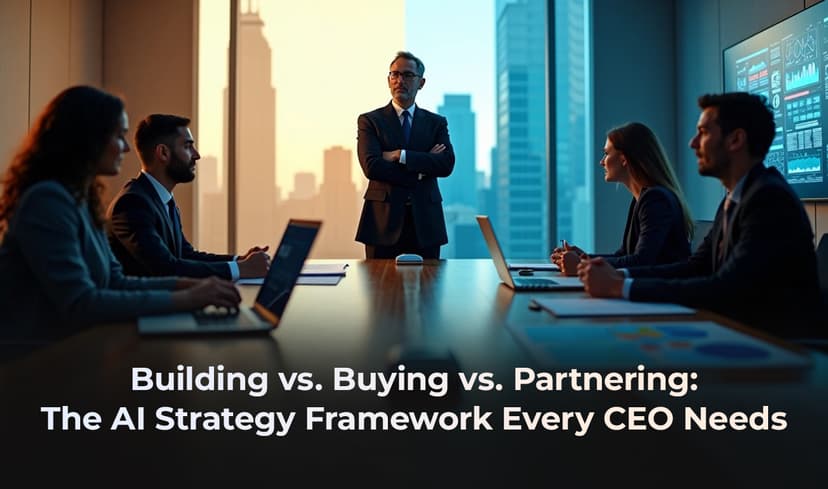 Building vs. Buying vs. Partnering: The AI Strategy Framework Every CEO Needs