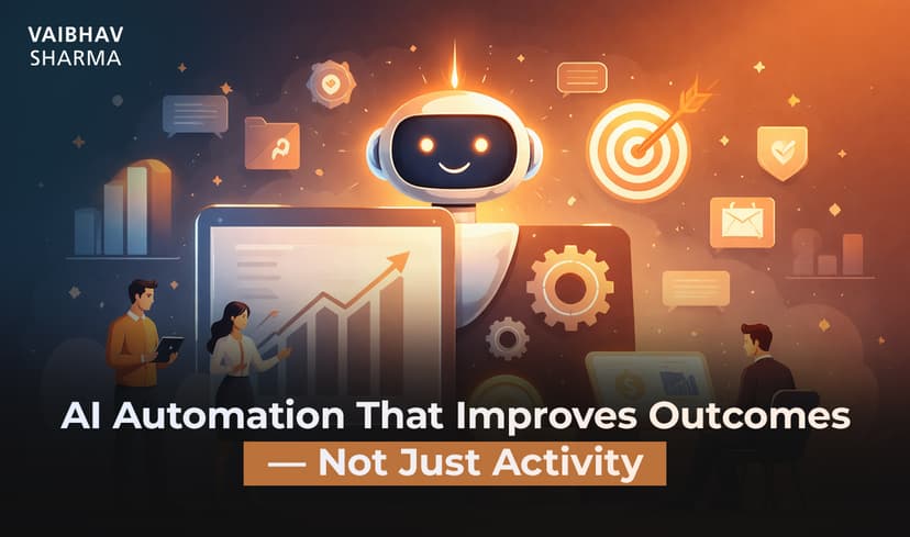 AI Automation That Improves Outcomes — Not Just Activity